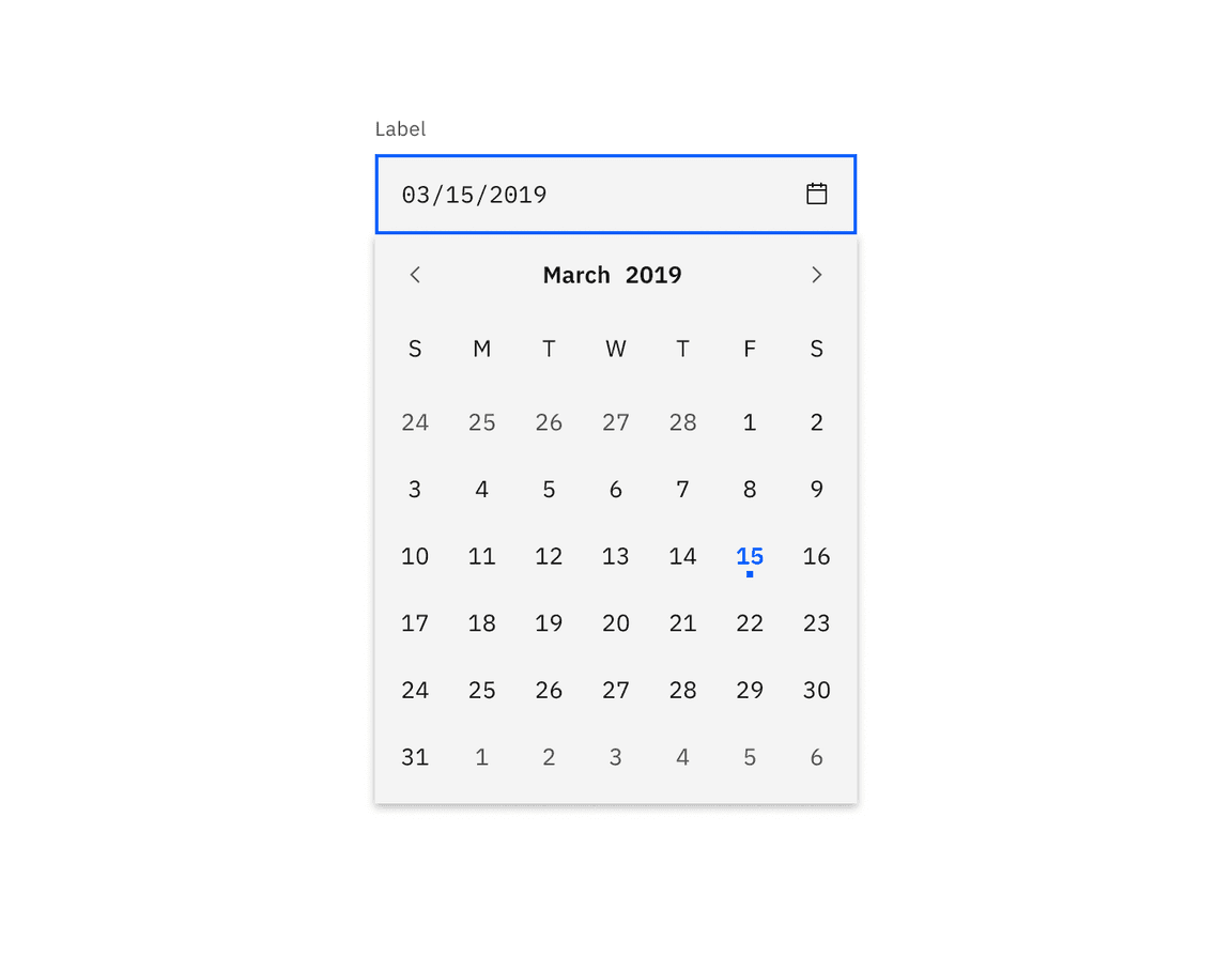 Date picker calendar color example Date picker calendar color example